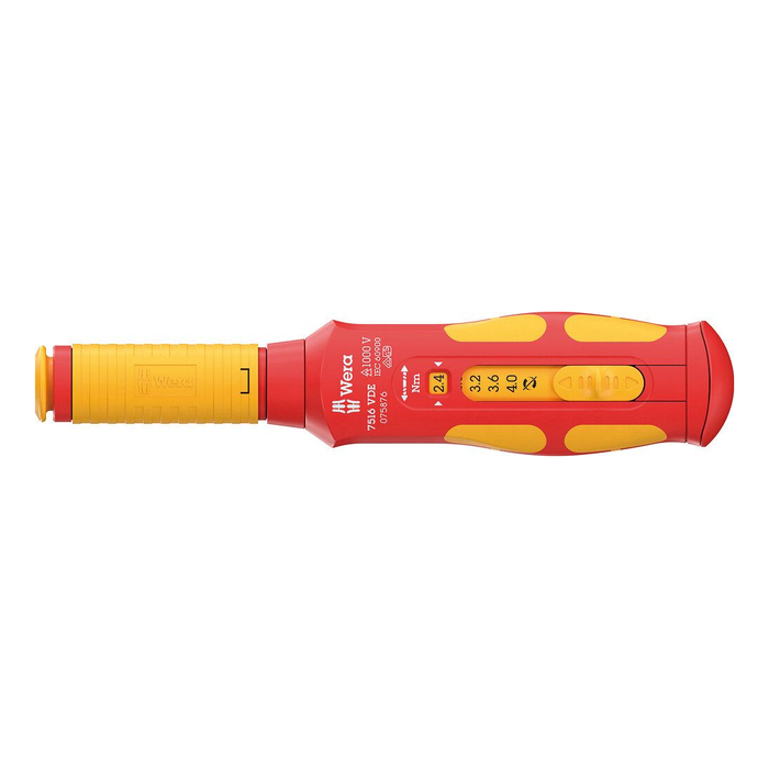 Λαβή κατσαβιδιού ροπής, μονωμένη 7516 VDE Wera Kraftform Safe-Torque Speed, 2,4-4,0 Nm