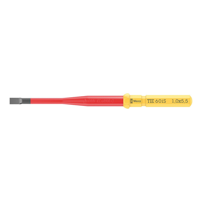 Izolovaná plochá výměnná čepel 5.5 × 1.0 × 157 mm Wera Kraftform Kompakt VDE 60 iS Take it easy