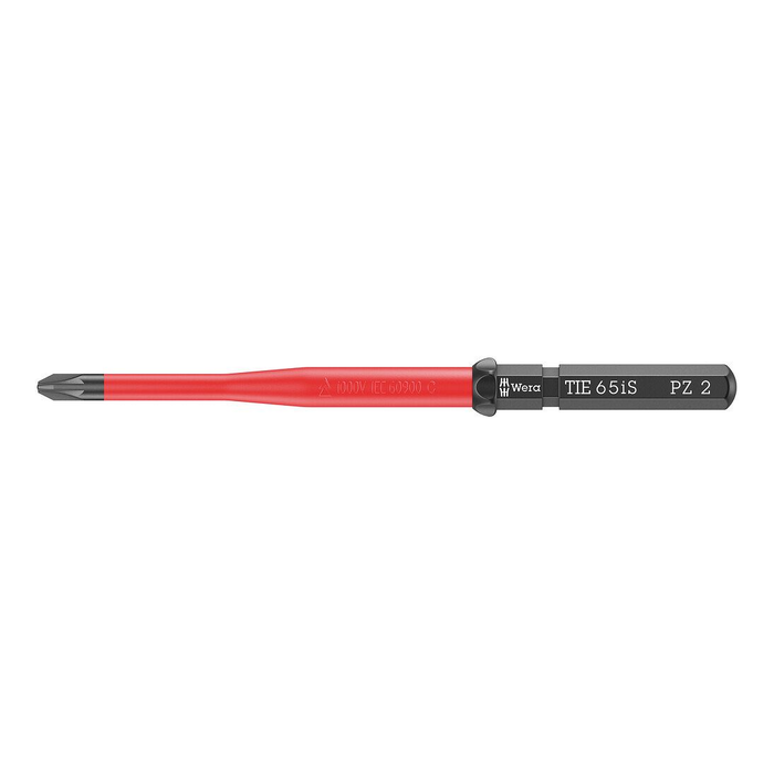 Lâmina Pozidriv intercambiável PZ 2 × 157 mm, isolada Wera Kraftform Kompakt VDE 65 iS Take it easy