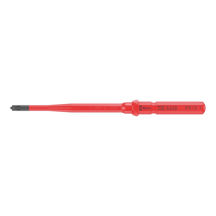 可更换十字/一字刀杆 PH/S 1 × 157 mm, 绝缘 Wera Kraftform Kompakt VDE 62 iS PH/S Take it easy