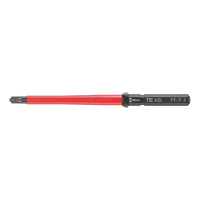 Lâmina Pozidriv/ponta chata intercambiável PZ/S 2 × 157 mm, isolada Wera Kraftform Kompakt VDE 65 i PZ/S Take it easy