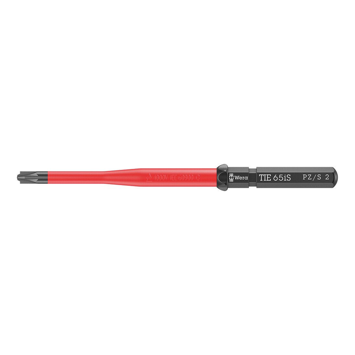 Lâmina Pozidriv/ponta chata intercambiável PZ/S 2 × 157 mm, isolada Wera Kraftform Kompakt VDE 65 iS PZ/S Take it easy