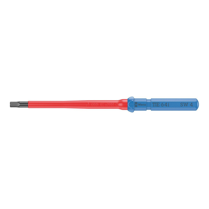 Lâmina intercambiável Hex-Plus HEX 4,0 × 157 mm, isolada Wera Kraftform Kompakt VDE 64 i Take it easy