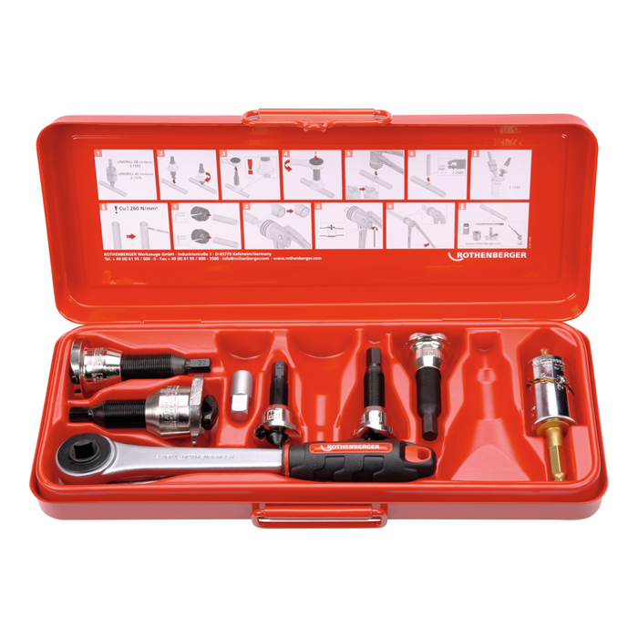 Set de extractores ROTHENBERGER, 12–15–18–22–28 mm
