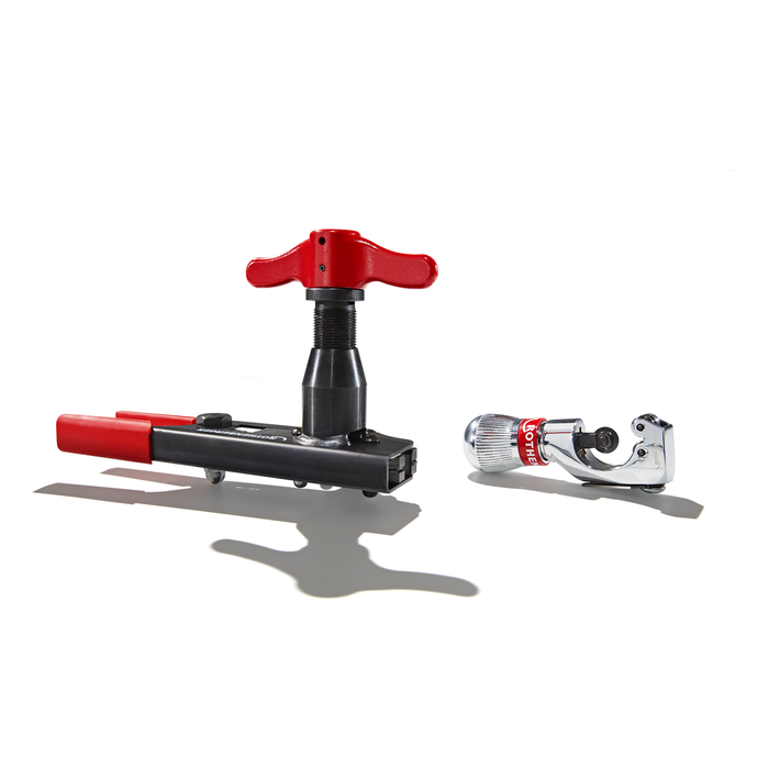 SET: Abocardador ROTHENBERGER ROFLARE REVOLVER con matriz en pulgadas y con ROTRAC 28 PLUS