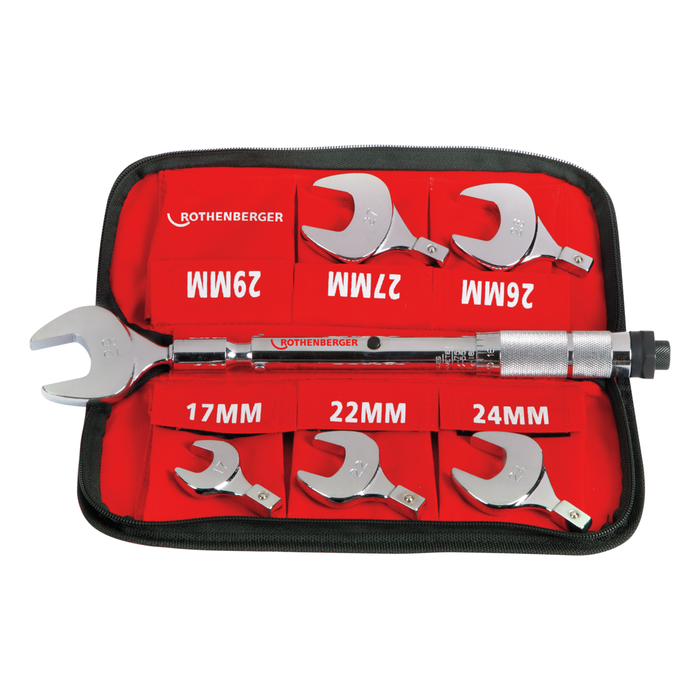 Momentsleutelset ROTHENBERGER, 17–29 mm, voor felsverbindingen