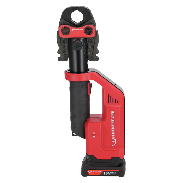 مجموعة: آلة كبس لاسلكية ROMAX COMPACT III ROTHENBERGER مع فكوك كبس B MaxiPro 1/4–1 1/8″، AMPShare