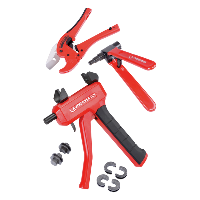 SET: Manual PEX pipe press tool ROTHENBERGER ROGLISS 20 with accessories