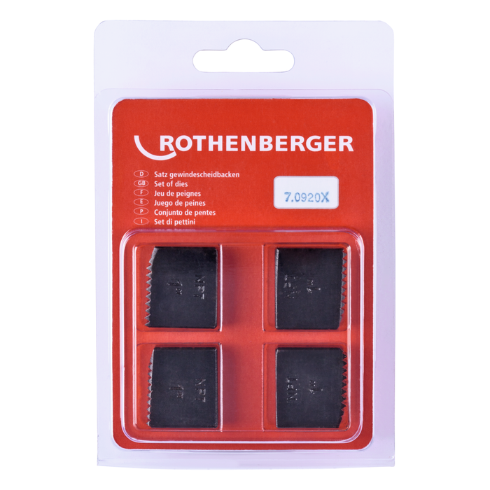 Gängbackssats (4 st) ROTHENBERGER, NPT, 1″