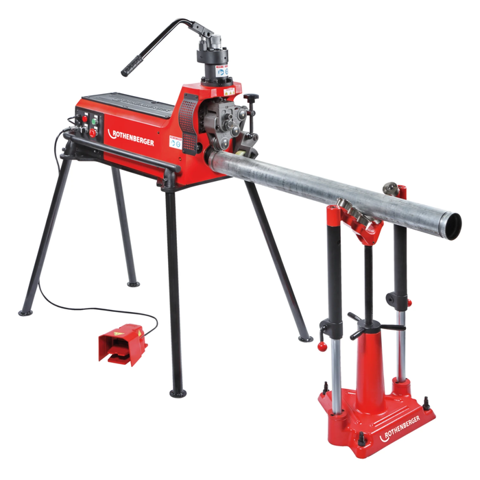 SET: Stationaire groefmachine voor buizen ROTHENBERGER ROGROOVER 1–12″, 230 V, 50 Hz