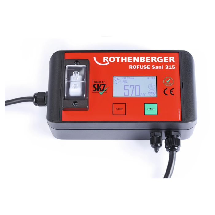 آلة لحام بالصهر الكهربائي ROTHENBERGER ROWELD ROFUSE SANI 315، في حقيبة
