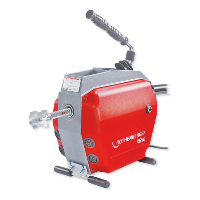 Pipe cleaning machine ROTHENBERGER R650, with guiding hose