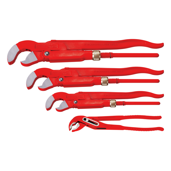 四件套管钳 ROTHENBERGER, SUPER S 1″, 1 1/2″, 2″ 瑞式管钳及 SP 10″ 水泵钳