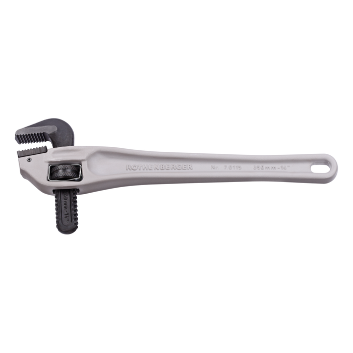 One-handed adjustable 90° angle pipe wrench ROTHENBERGER, 14″, for corner pipes