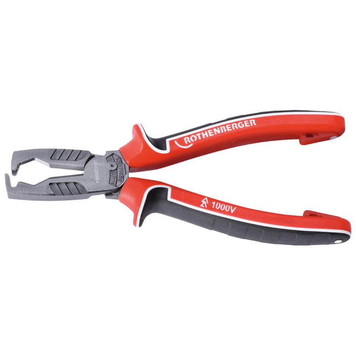 Wire stripping pliers for electricians ROTHENBERGER, 1000 V insulated, 180 mm