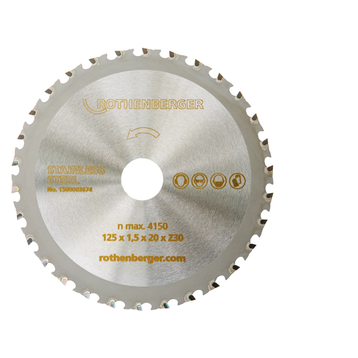 قرص قطع للفولاذ المقاوم للصدأ DURACUT X، لمنشار ROTHENBERGER PIPECUT mini