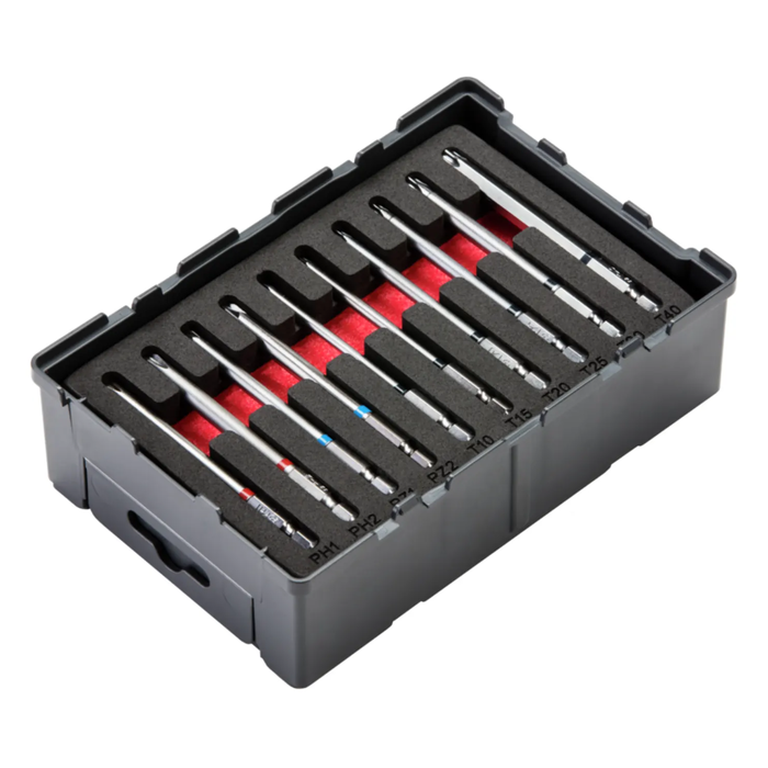 Conjunto de 10 bits 1/4″ ROTHENBERGER, no organizador ROBOX