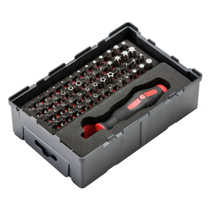 Set of 1/4″ bits with handle ROTHENBERGER, 53 pieces, in ROBOX organizer