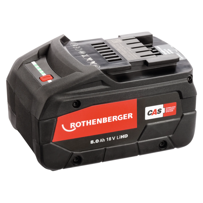 بطارية ROTHENBERGER RO BP 18/8 Li-HD، ‎18 V 8 Ah، CAS