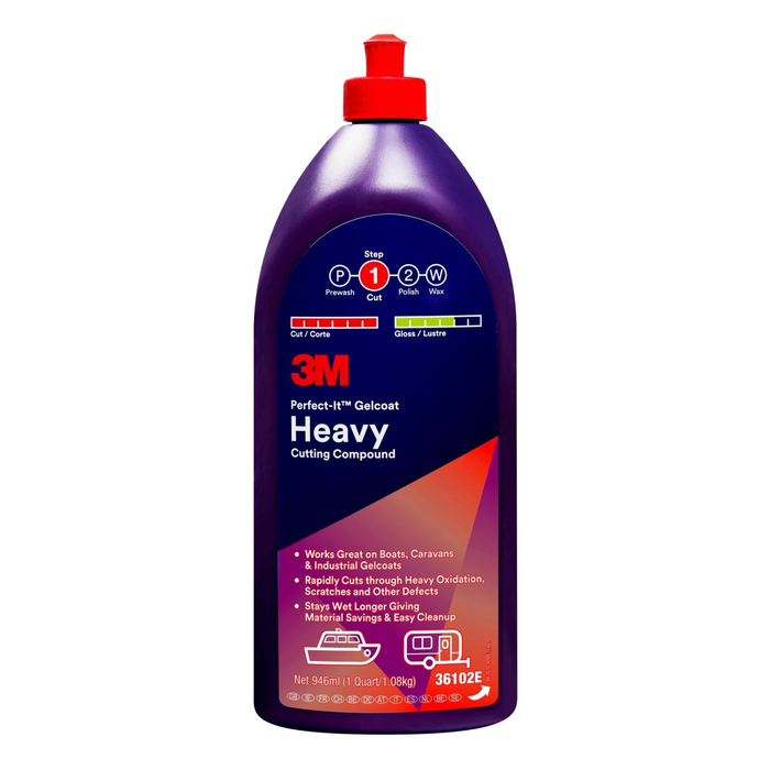 Środek polerski do żelkotu 3M™ Perfect-It™, grubościerny, 36102E, 946 ml