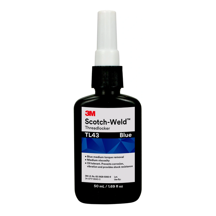 Środek do zabezpieczania gwintów 3M™ Scotch-Weld™ TL43, 50 ml