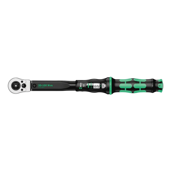 Klucz dynamometryczny do dokręcania w prawo i lewo Wera Click-Torque C 2 Push, 1/2˝, 20-100 Nm