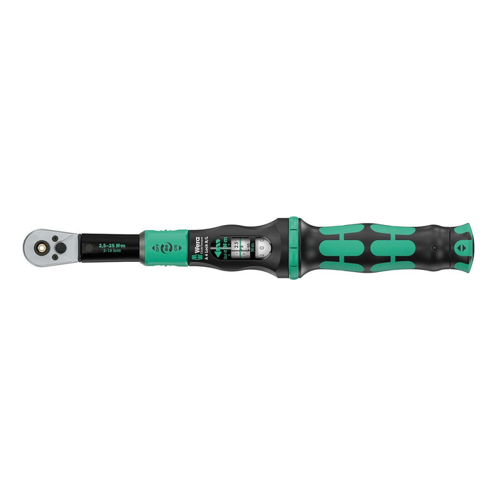 Klucz dynamometryczny Wera Click-Torque A 6 R/L, Torque Lock, do dokręcania w prawo i lewo, 1/4˝, 2,5-25 Nm