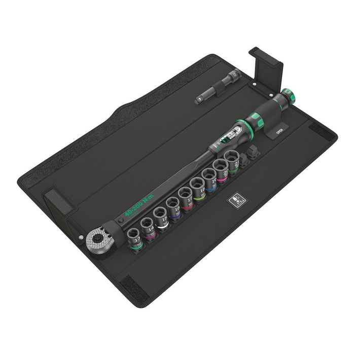 Zestaw 11 części w etui z kluczem dynamometrycznym, Wera Click-Torque C 3 Set 2, 40-200 Nm