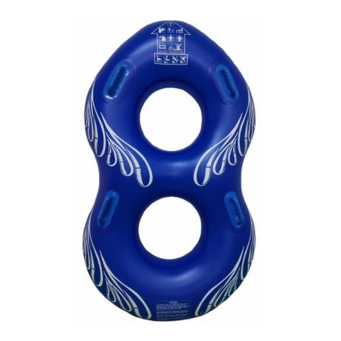 Flotador doble para tobogán acuático y parque acuático, 48 pulgadas, GT48DB OS-S8 HD, alta durabilidad, azul marino