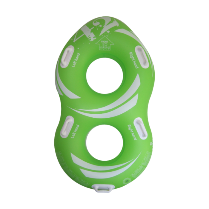 Double tube for water slide and water park, 42 inches, HB-2F8-42G, green