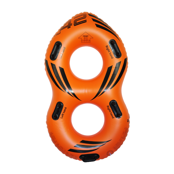 Double tube for water slide and water park, 42 inches, HD-HB2F8-42-O, high durability, orange