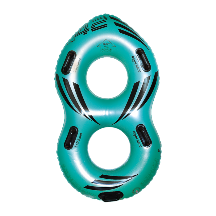 Double tube for water slide and water park, 42 inches, HD-HB2F8-42-T, high durability, turquoise