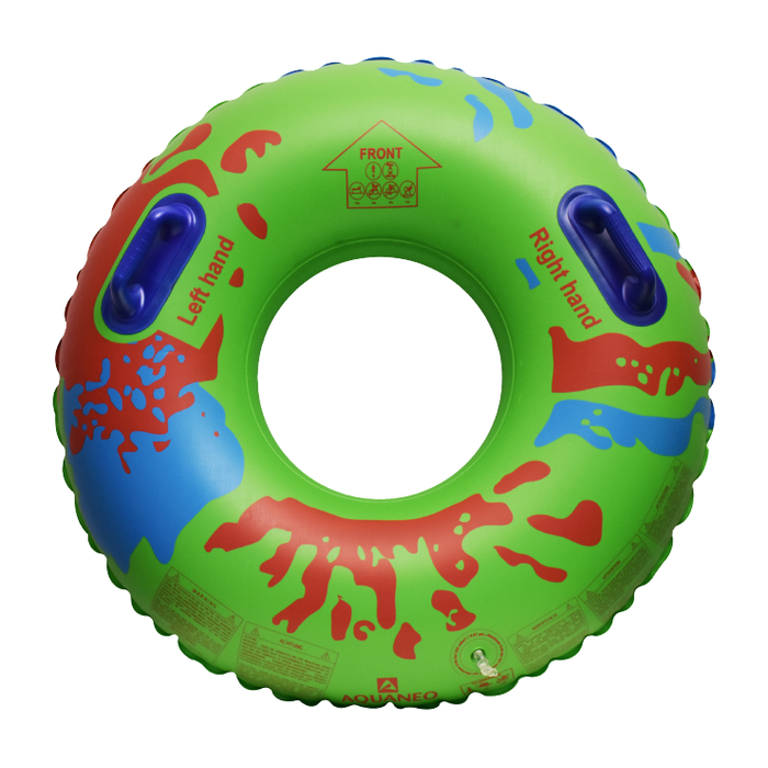 Single tube for water slide and water park, 42 inches, ZLG42GSE, green with pattern