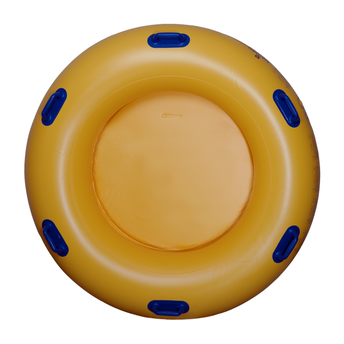 Gommone a tre posti con fondo per scivolo acquatico, 65 pollici, HB-3FT-67YWF, giallo