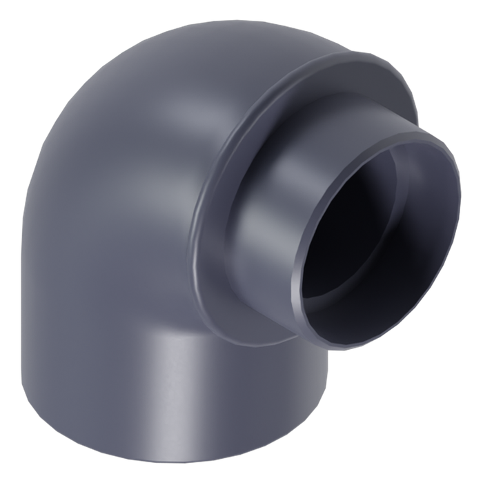 90° reducing elbow PVC-U CEPEX UP.29.SMT 63 mm × 2