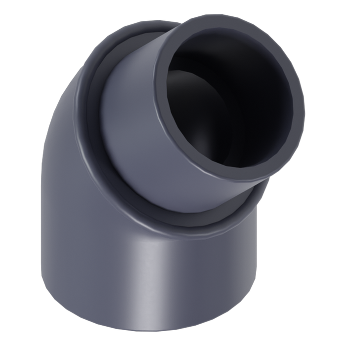 45° elbow PVC-U CEPEX UP.30.SFG 50 mm × 50 mm