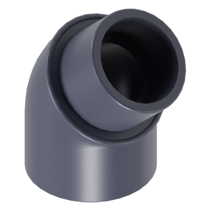 45° elbow PVC-U CEPEX UP.30.SFG 63 mm × 63 mm