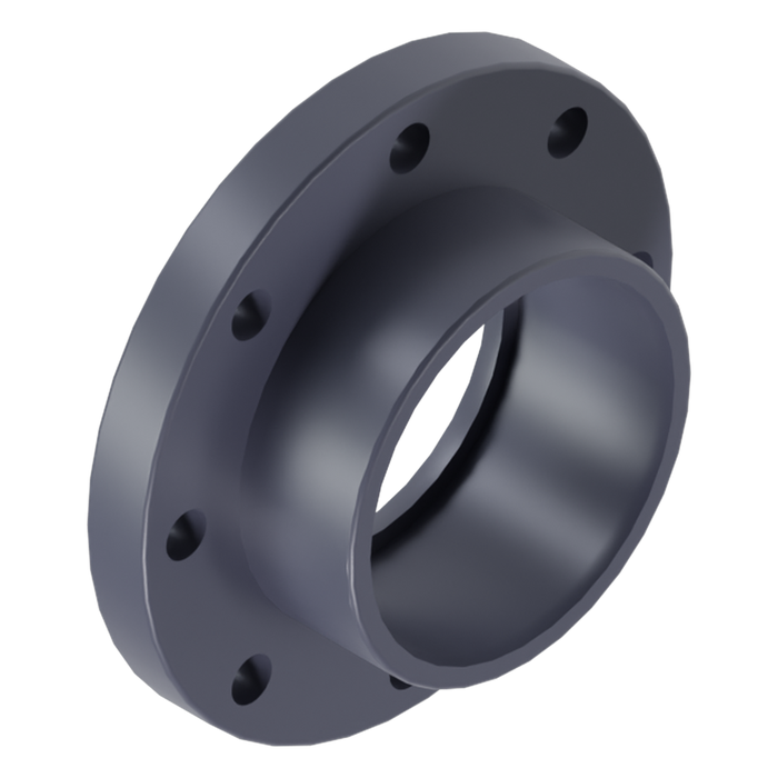 Flange adaptor (stub and backing ring) PVC-U CEPEX UP.25.FLG 140 mm