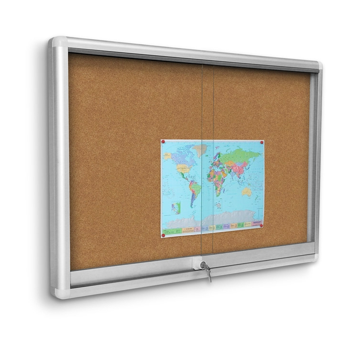 Mededelingenvitrine GAL 150 × 100 cm, kurk