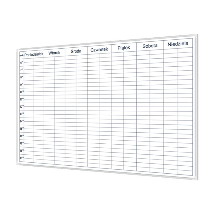 Weekly planner 100 × 75 cm