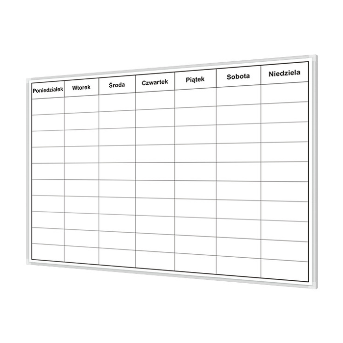 Weekly planner 120 × 100 cm, W2