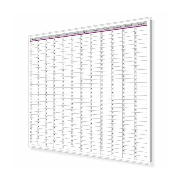 Planer roczny 120 × 100 cm, W2