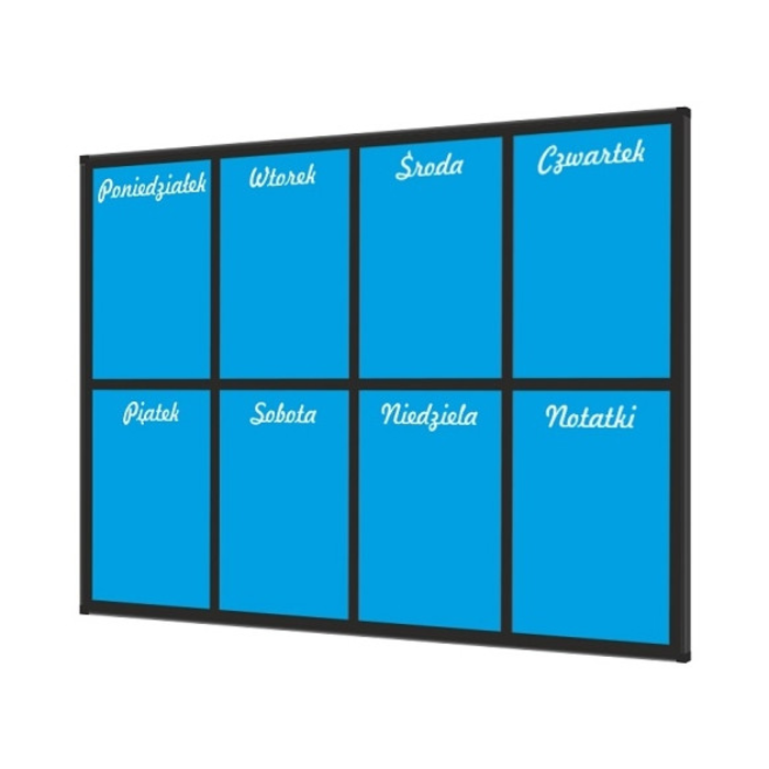 Weekly planner 150 × 100 cm, W3 blue