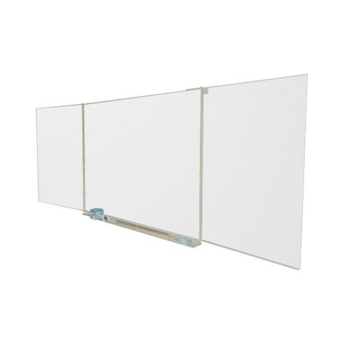 Triptyk tavle 170 × 100 cm + 2 × 85 × 100 cm, hvid tørreslette