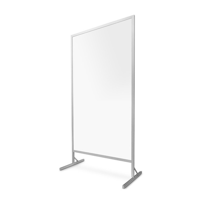 Lavagna autoportante, divisorio 100 × 170 × 190 cm, magnetica a cancellazione a secco