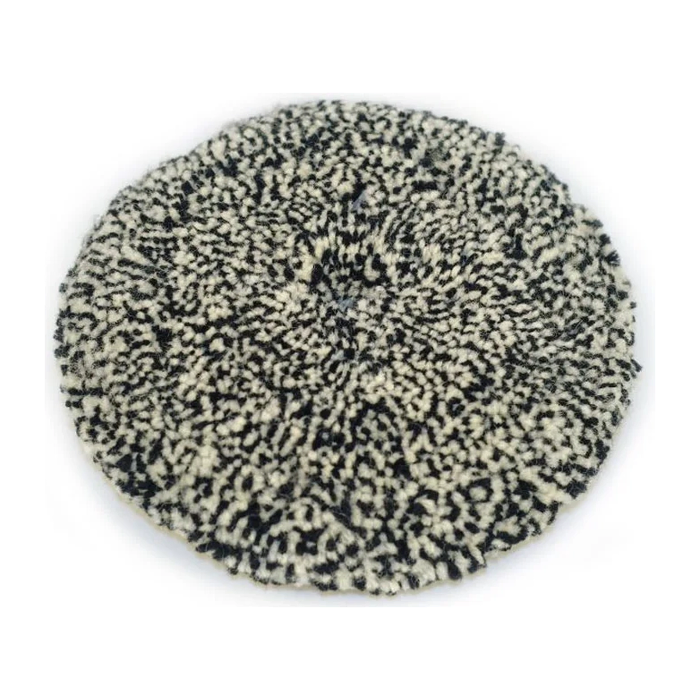 Polishing head, sheep wool, LONG LIFE, double-sided, white - black, 230 mm