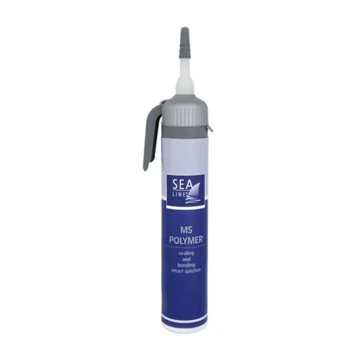 Sea-Line MS POLYMER flexible adhesive and sealing compound, white, 200 ml cartridge
