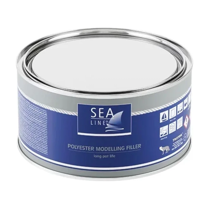 Massa de moldagem de poliéster Sea-Line, amarelo, 25 kg