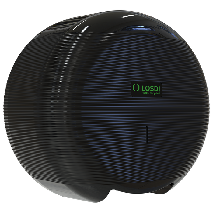 Distributeur de papier toilette Jumbo Ø 56 LOSDI ECO-LUXE, noir