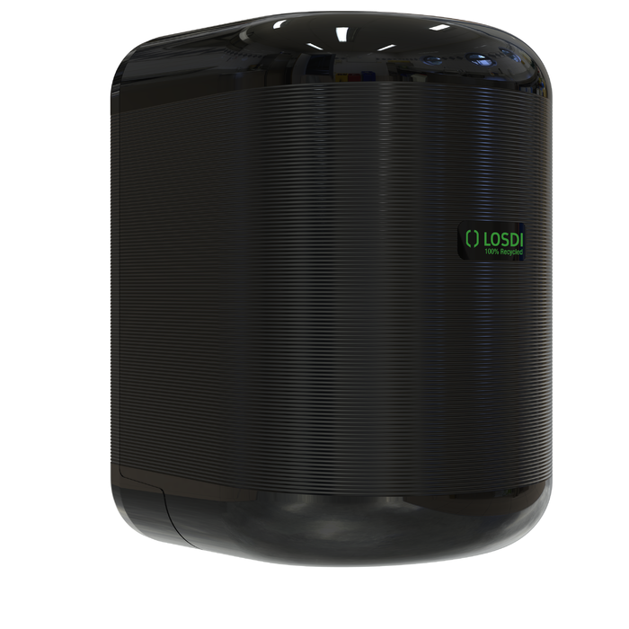 Distributeur d'essuie-mains en rouleau LOSDI ECO-LUXE, noir